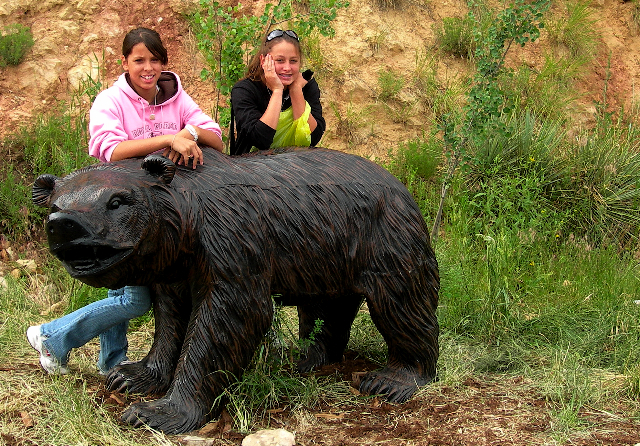 The girls 'Bear' their smiles